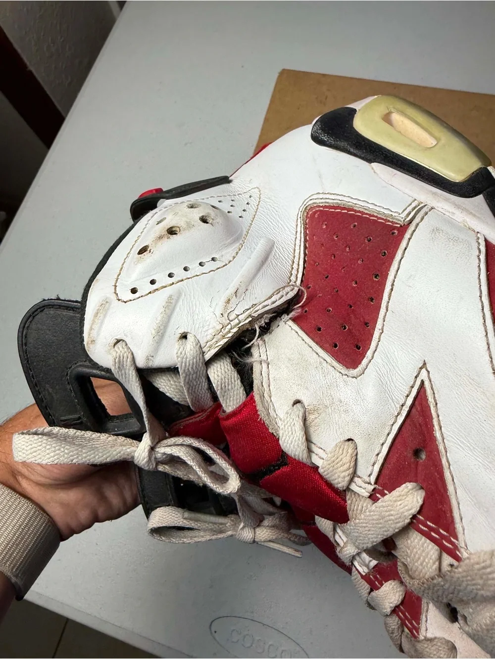 Nike Air Jordan 6 Retro OG Mid Carmine size 5.5 OG VI White NO BOX